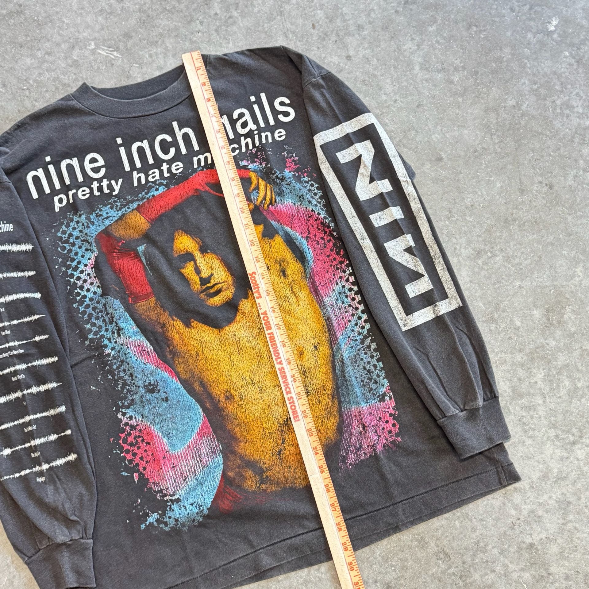 Rare Nine Inch Nails Pretty Hate Machine Long Sleeve Shirt Size XL Single Stitch 6