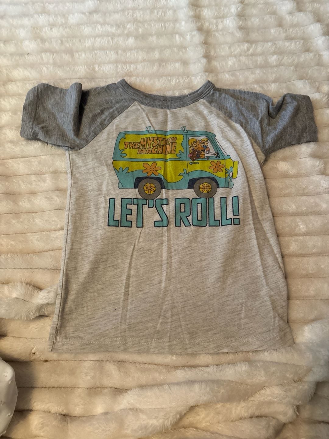 Jumping Beans Scooby-Doo Mystery Machine Let's Roll Raglan T-Shirt Size 5 1