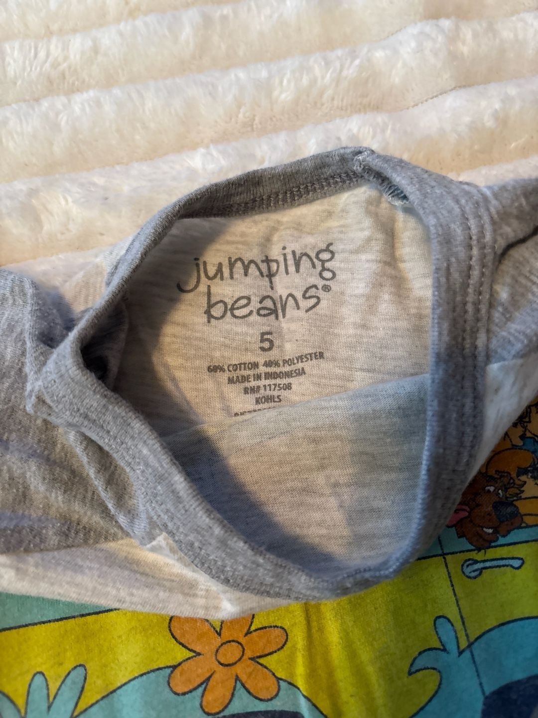 Jumping Beans Scooby-Doo Mystery Machine Let's Roll Raglan T-Shirt Size 5 2