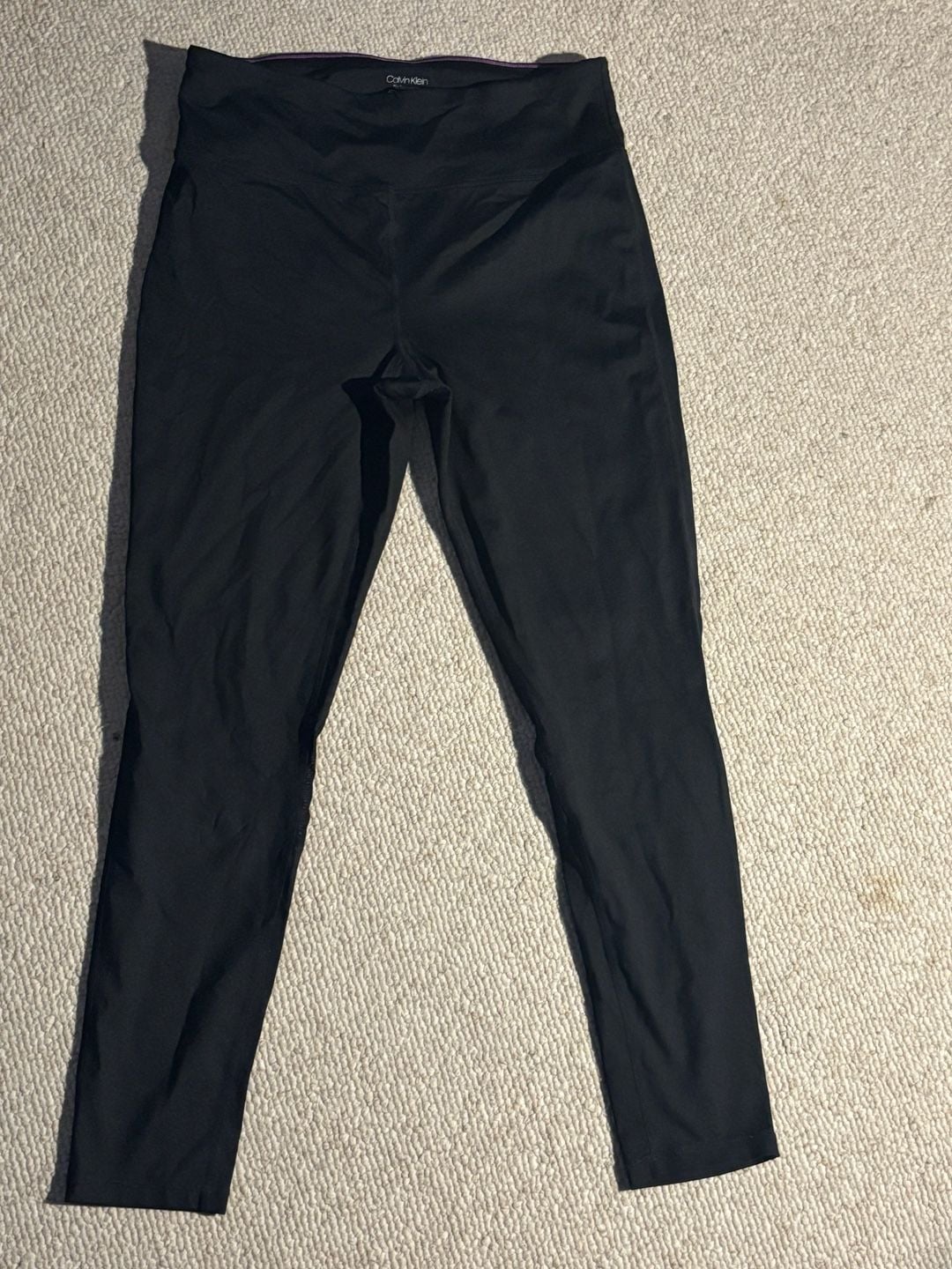Calvin Klein Performance Black Wicking Leggings Size XL Womens 1