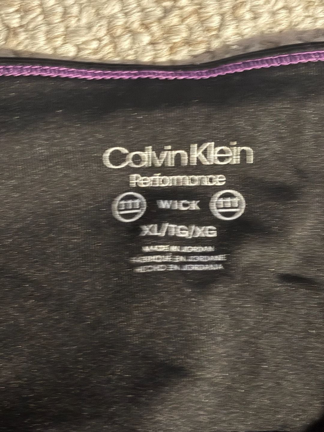 Calvin Klein Performance Black Wicking Leggings Size XL Womens 3