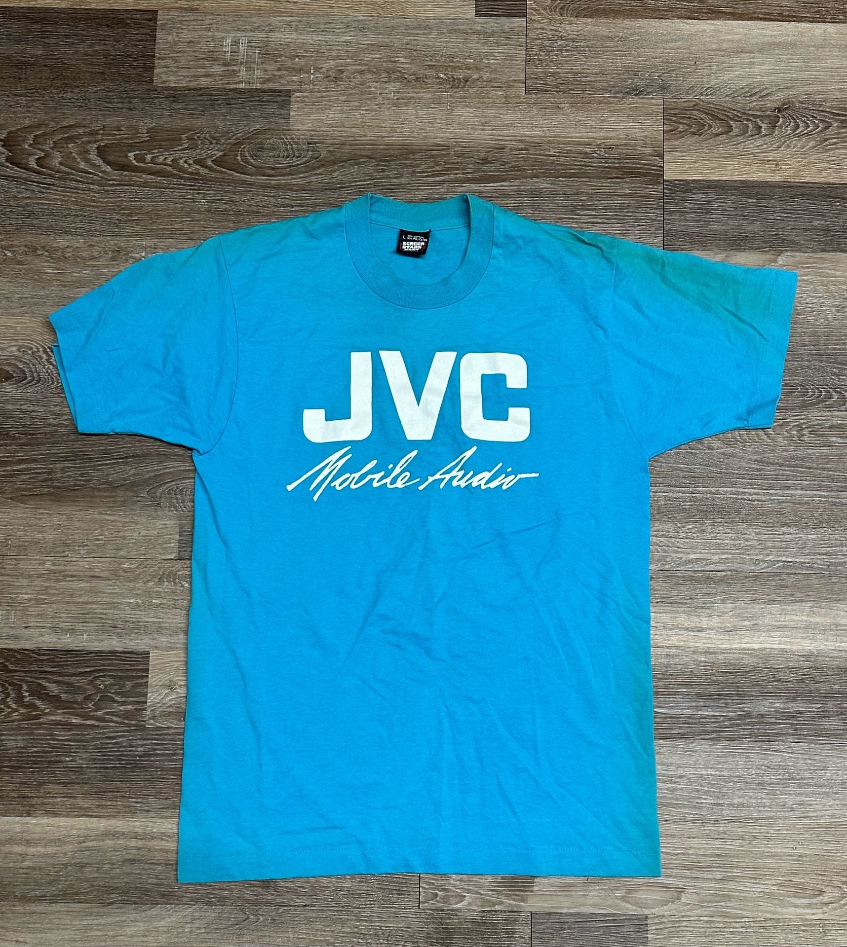 Vintage JVC Mobile Audio T-Shirt Screen Stars Best Size L 2