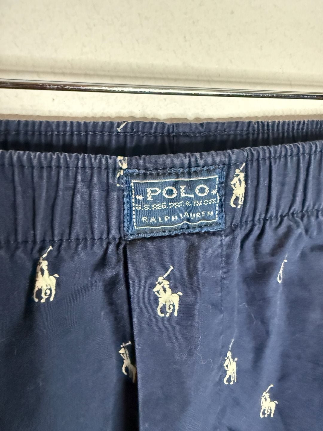 Polo Ralph Lauren Navy Blue All-Over Pony Print Pajama Pants Size XL 2