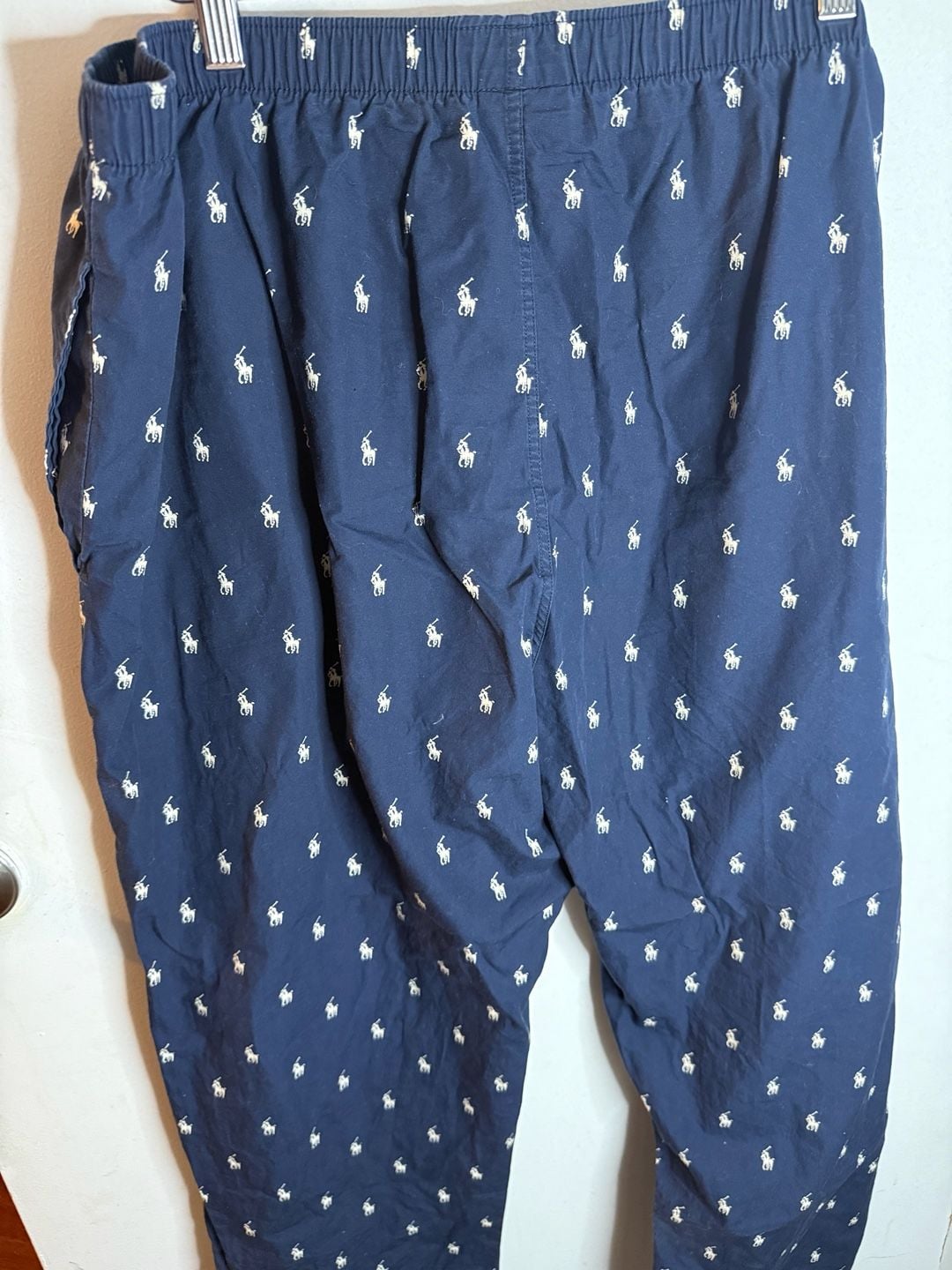 Polo Ralph Lauren Navy Blue All-Over Pony Print Pajama Pants Size XL 4