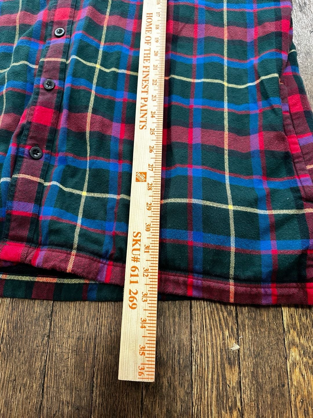 L.L.Bean Fleece-Lined Flannel Shirt Jac Plaid XXL-REG Outdoor Barn 6