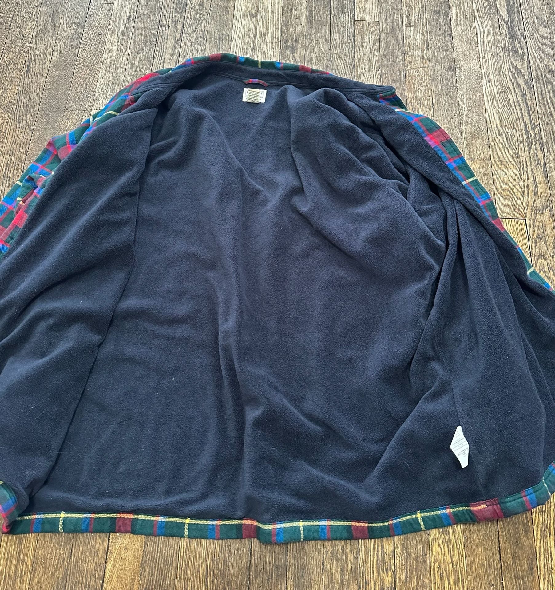 L.L.Bean Fleece-Lined Flannel Shirt Jac Plaid XXL-REG Outdoor Barn 8