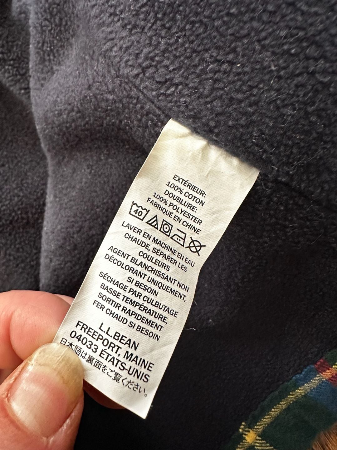 L.L.Bean Fleece-Lined Flannel Shirt Jac Plaid XXL-REG Outdoor Barn 10