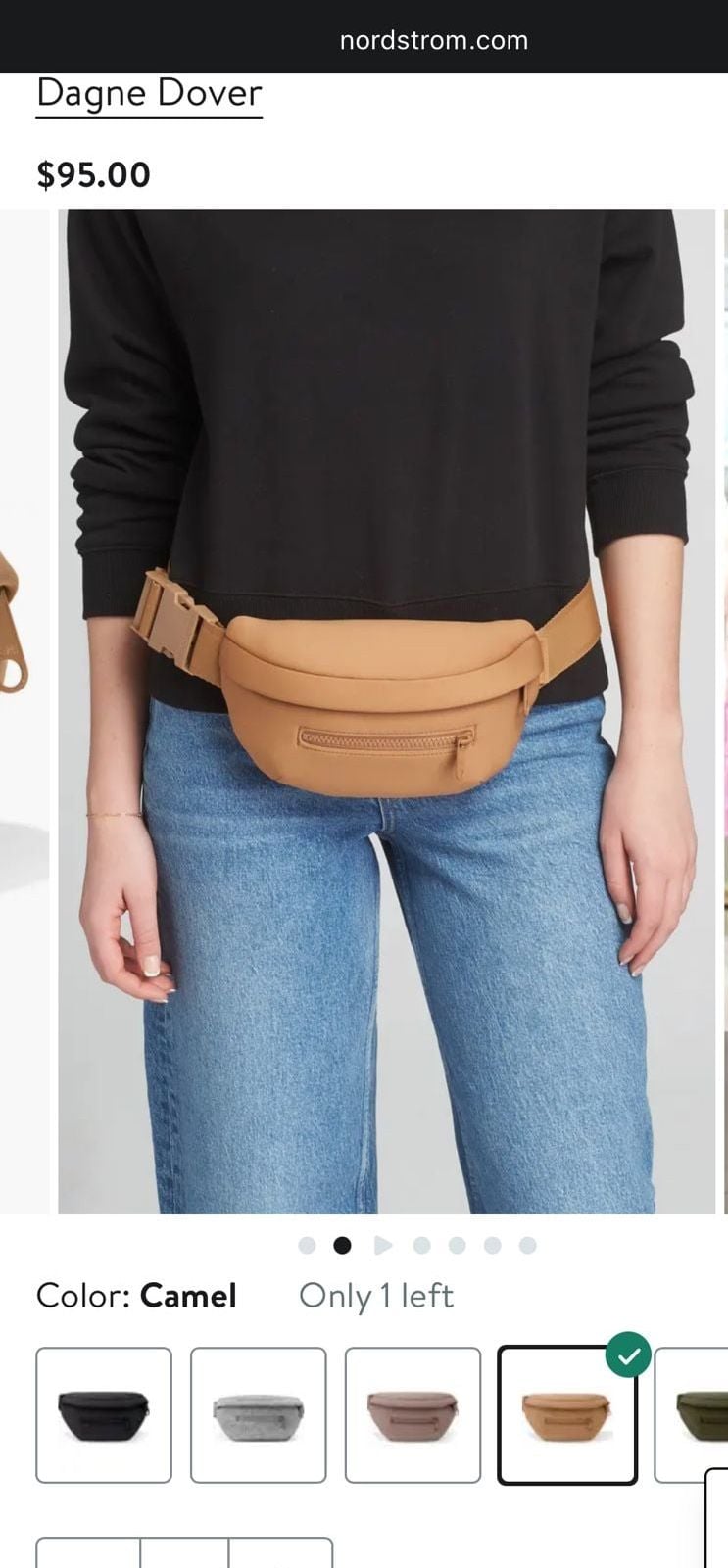 Dagne Dover Ace Neoprene Fanny Pack - Camel 2