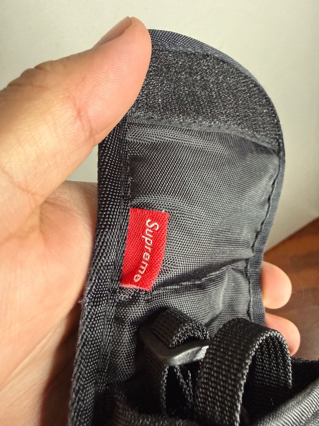 Supreme FW11 Damier Printed Check Camera Pouch Black 9