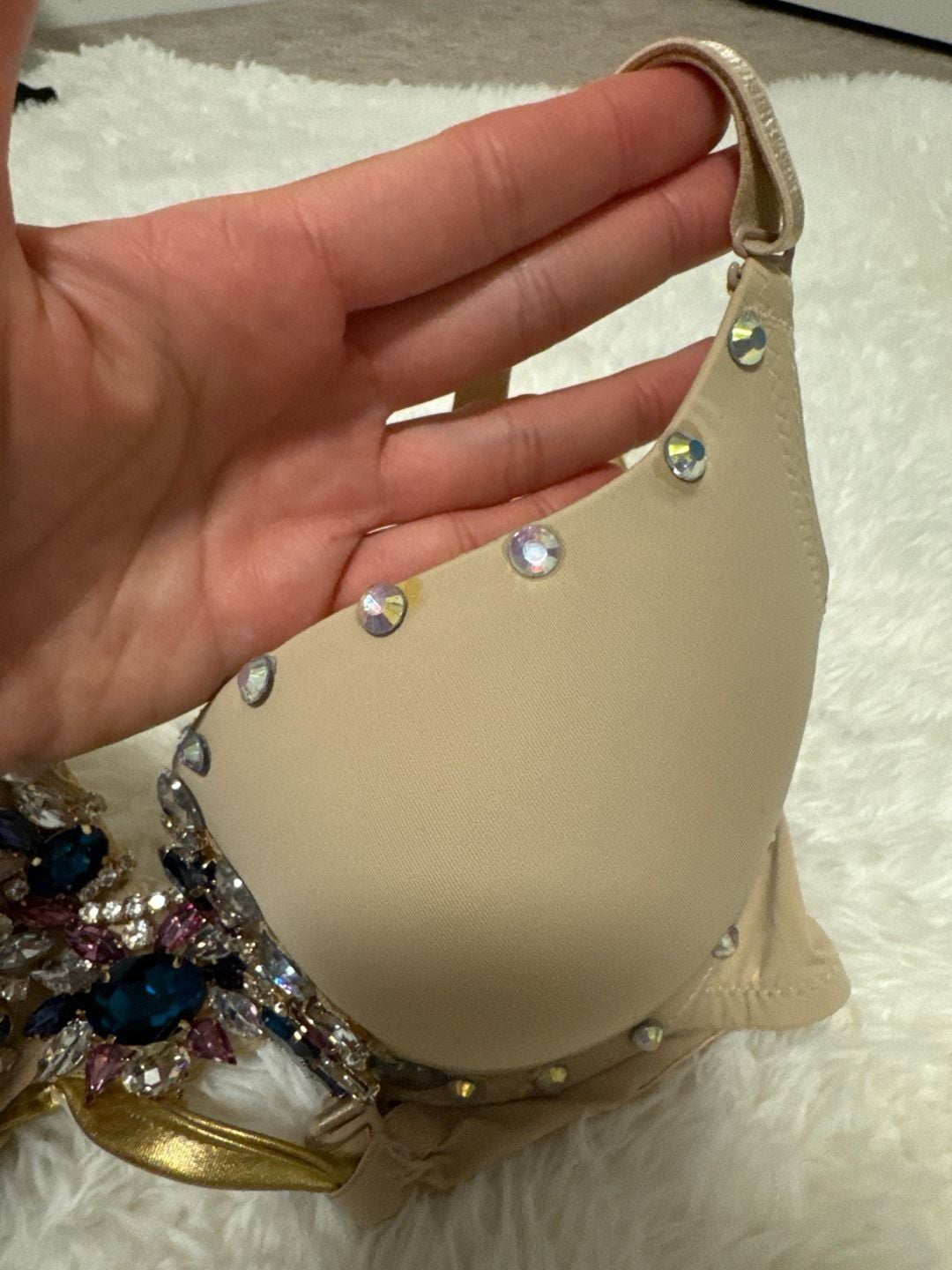 Very Sexy Jeweled Embellished Push-Up Bra and Panty Set 4