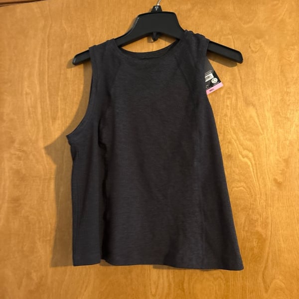 Member's Mark Women's High Neck Active Tank Top, Charcoal Grey, Size Small