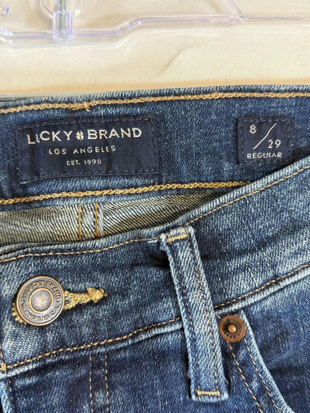 Lucky Brand Ava Women’s Jeans Size 8/29 Regular Mid Rise Skinny Dark Wash 5