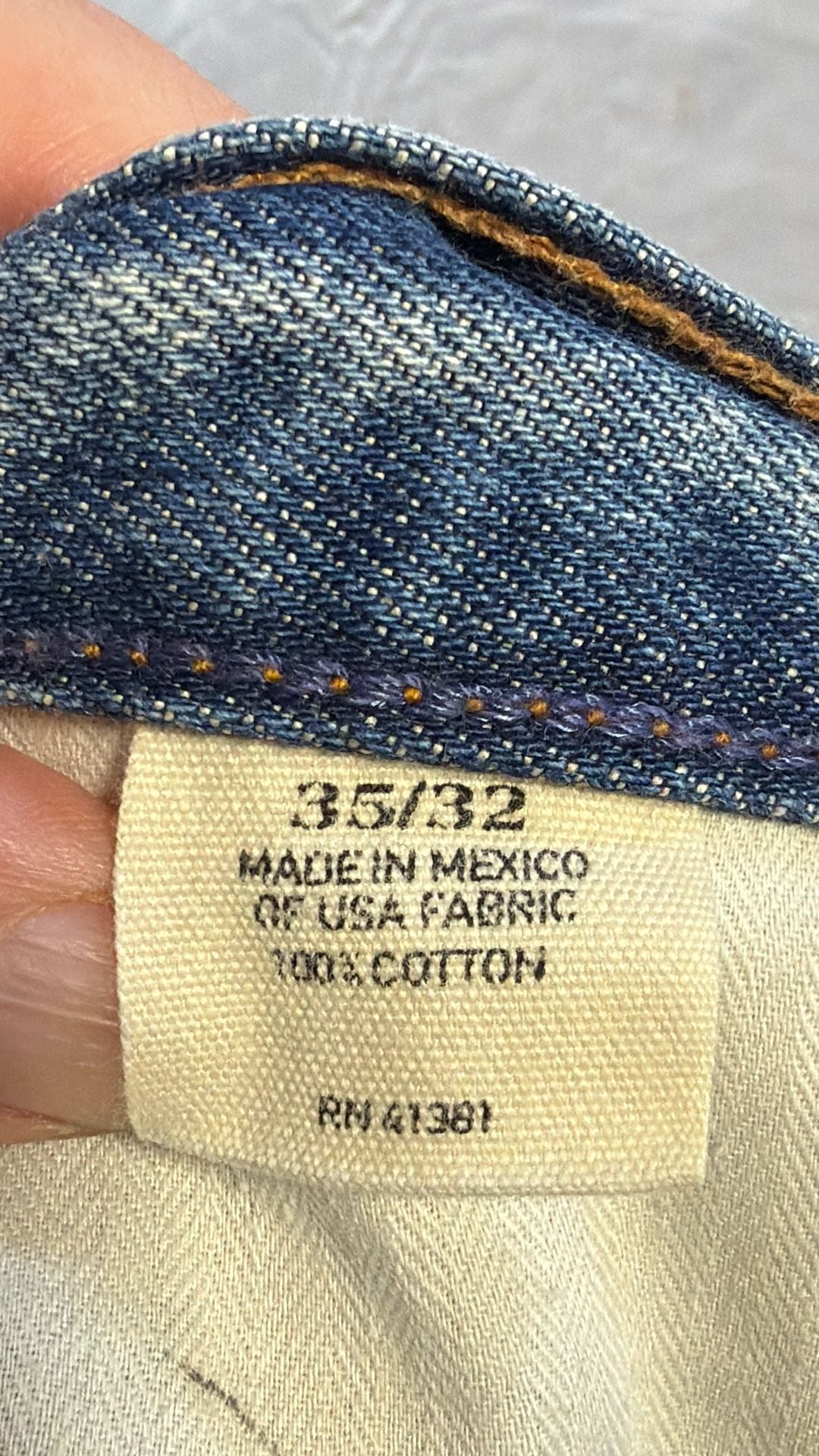 Polo Ralph Lauren Classic 867 Men’s Jeans 35x32 Straight Leg Blue Denim 4