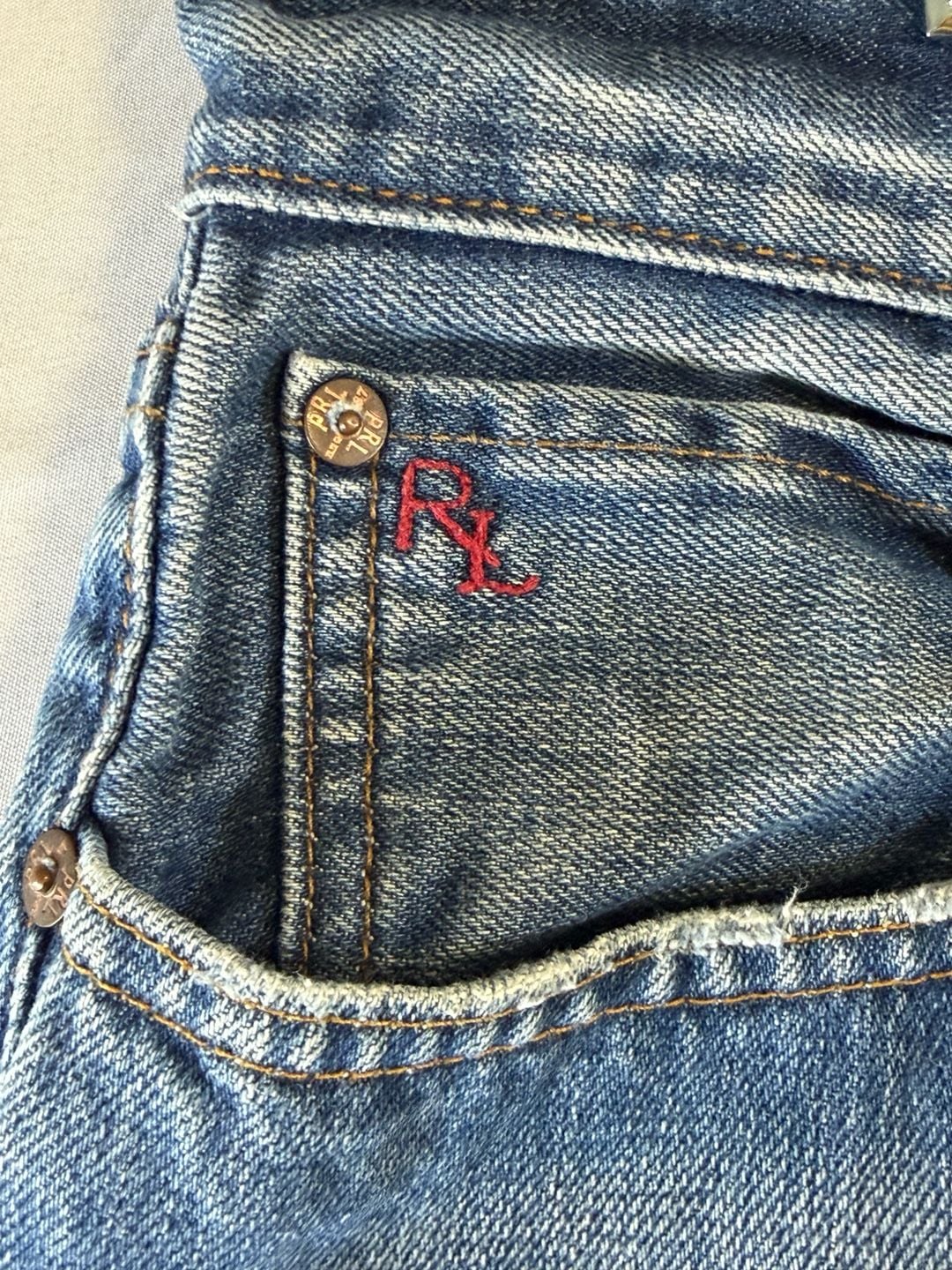 Polo Ralph Lauren Classic 867 Men’s Jeans 35x32 Straight Leg Blue Denim 5