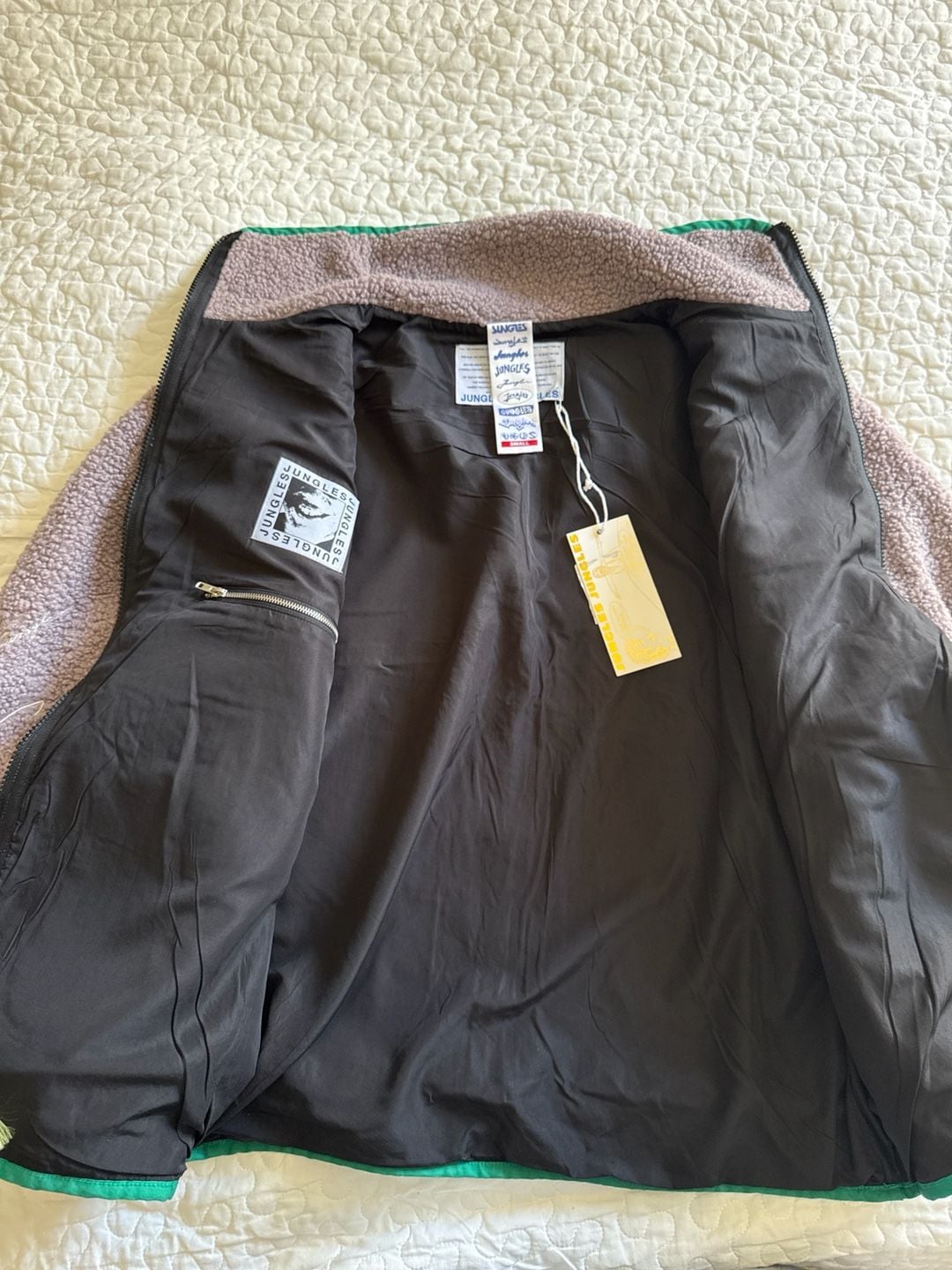 Jungles Jungles Solace Zip Thru Sherpa Jacket Purple Size Small 6