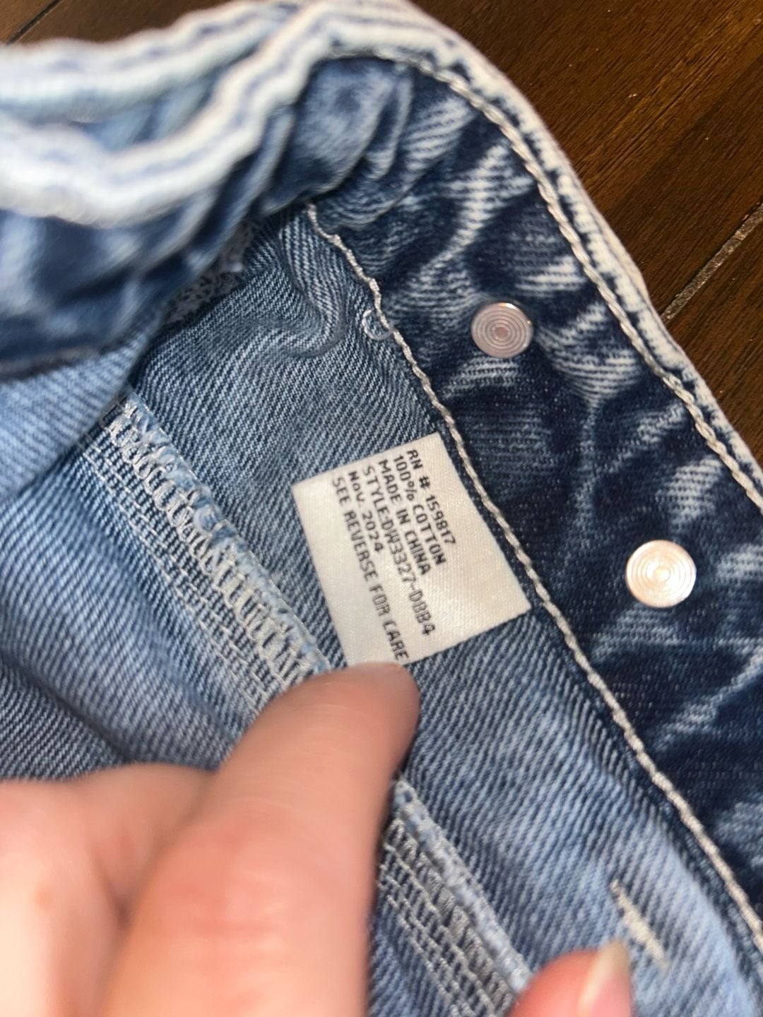 Altar'd State High Rise Wide Leg Patch Pocket Jeans Size 28 4