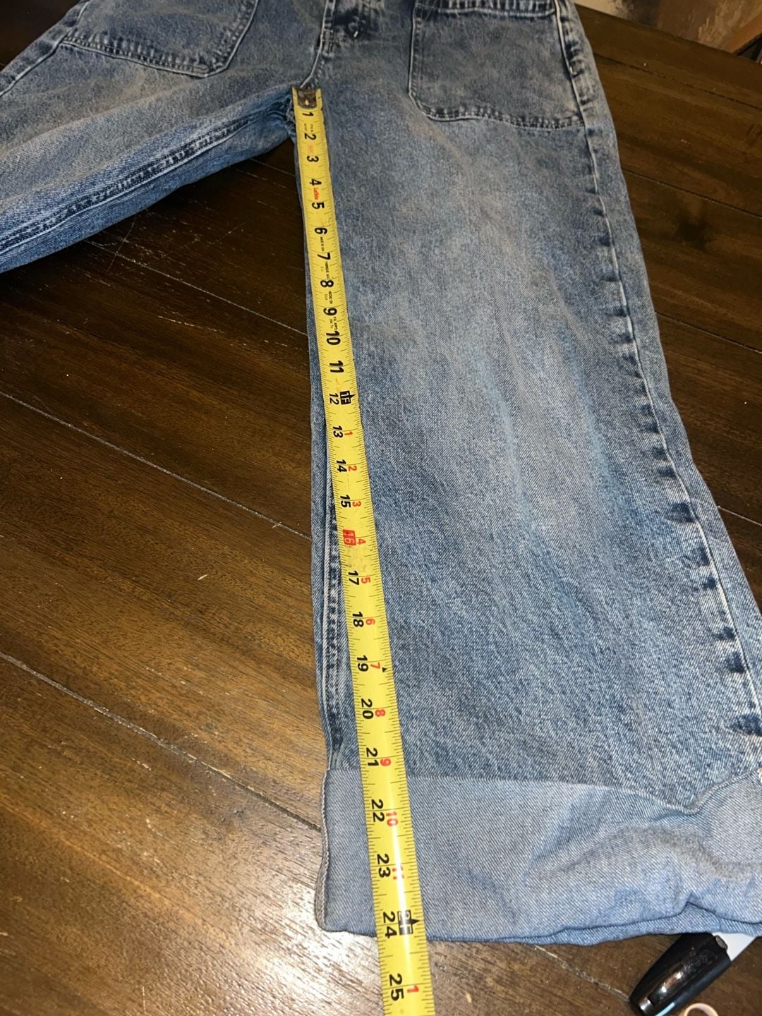 Altar'd State High Rise Wide Leg Patch Pocket Jeans Size 28 5