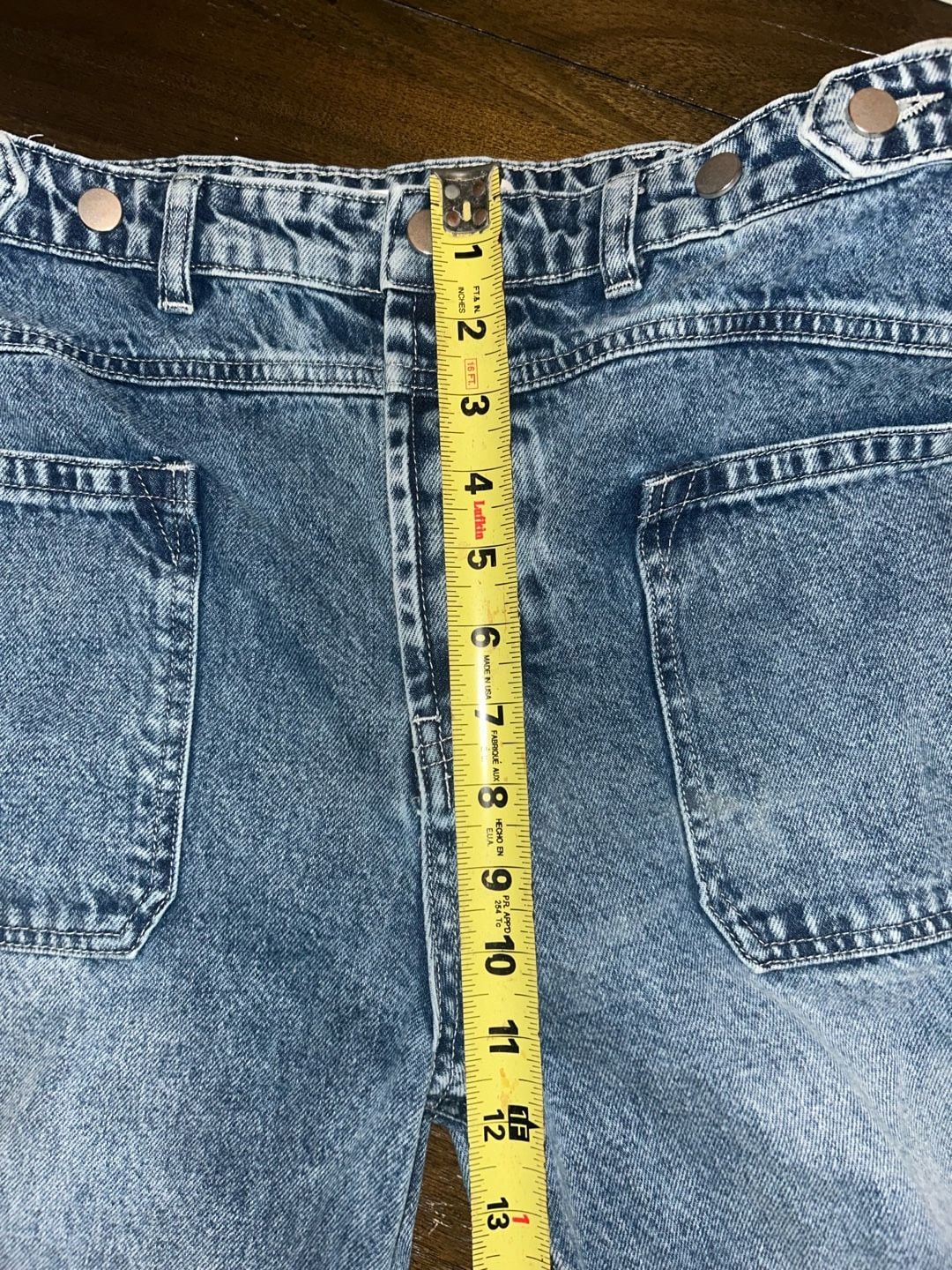 Altar'd State High Rise Wide Leg Patch Pocket Jeans Size 28 6