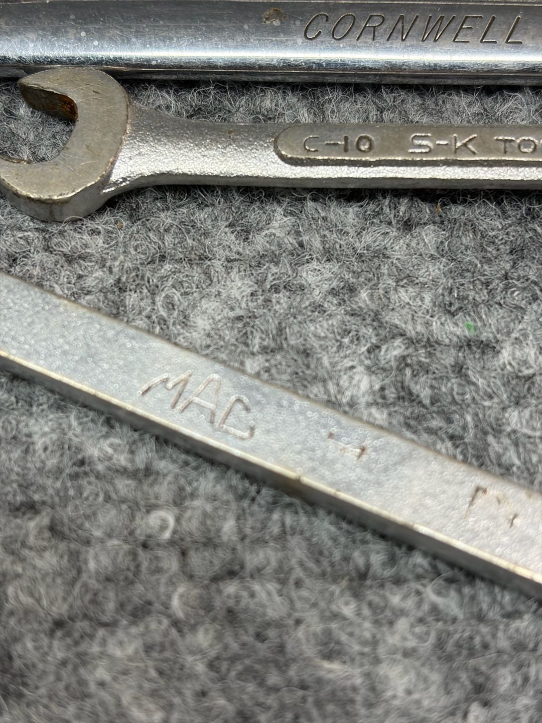 6pc Vintage Wrench Lot - Mac Tools S 161, Proto Challenger, Cornwell, S-K,Toyota 6