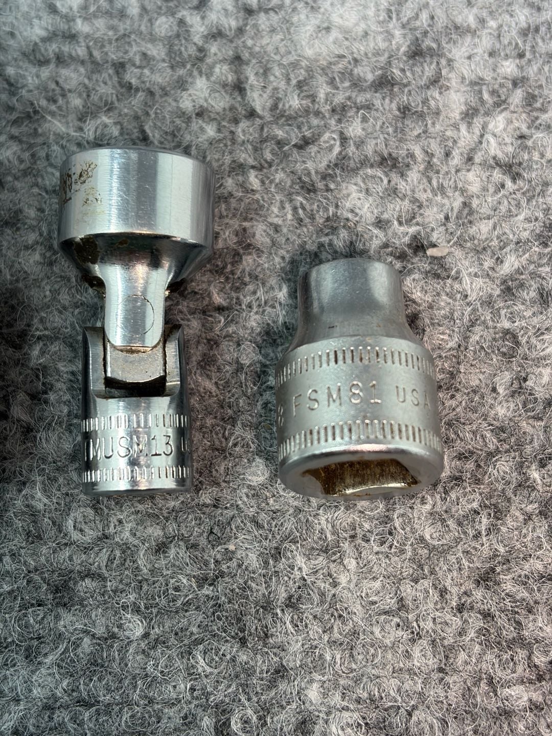 Snap-on 4pc Metric Socket Lot: 14mm Impact, 13mm Universal, 10mm & 8mm 6