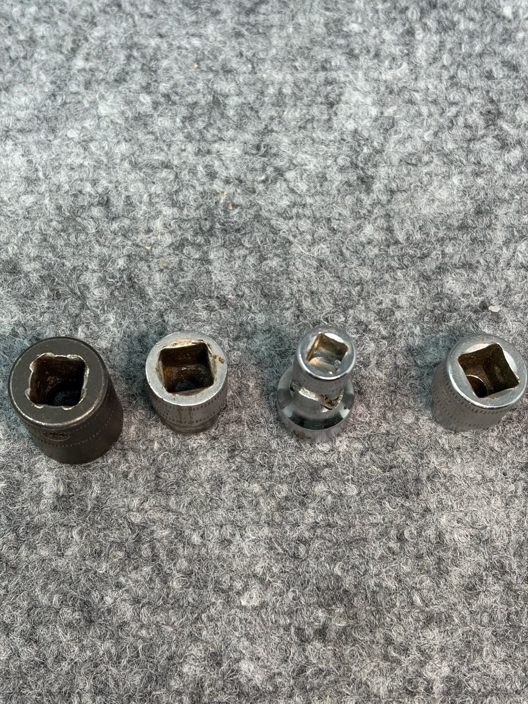Snap-on 4pc Metric Socket Lot: 14mm Impact, 13mm Universal, 10mm & 8mm 7