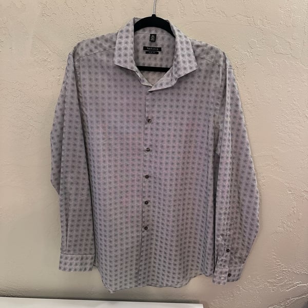 Van Heusen Slim Fit Wrinkle Free Long Sleeve Dress Shirt 16.5 34/35