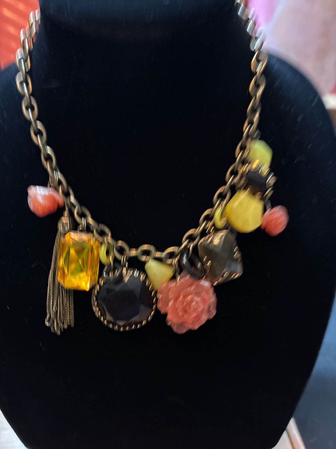 Twos Company Charm Necklace NWT New 3