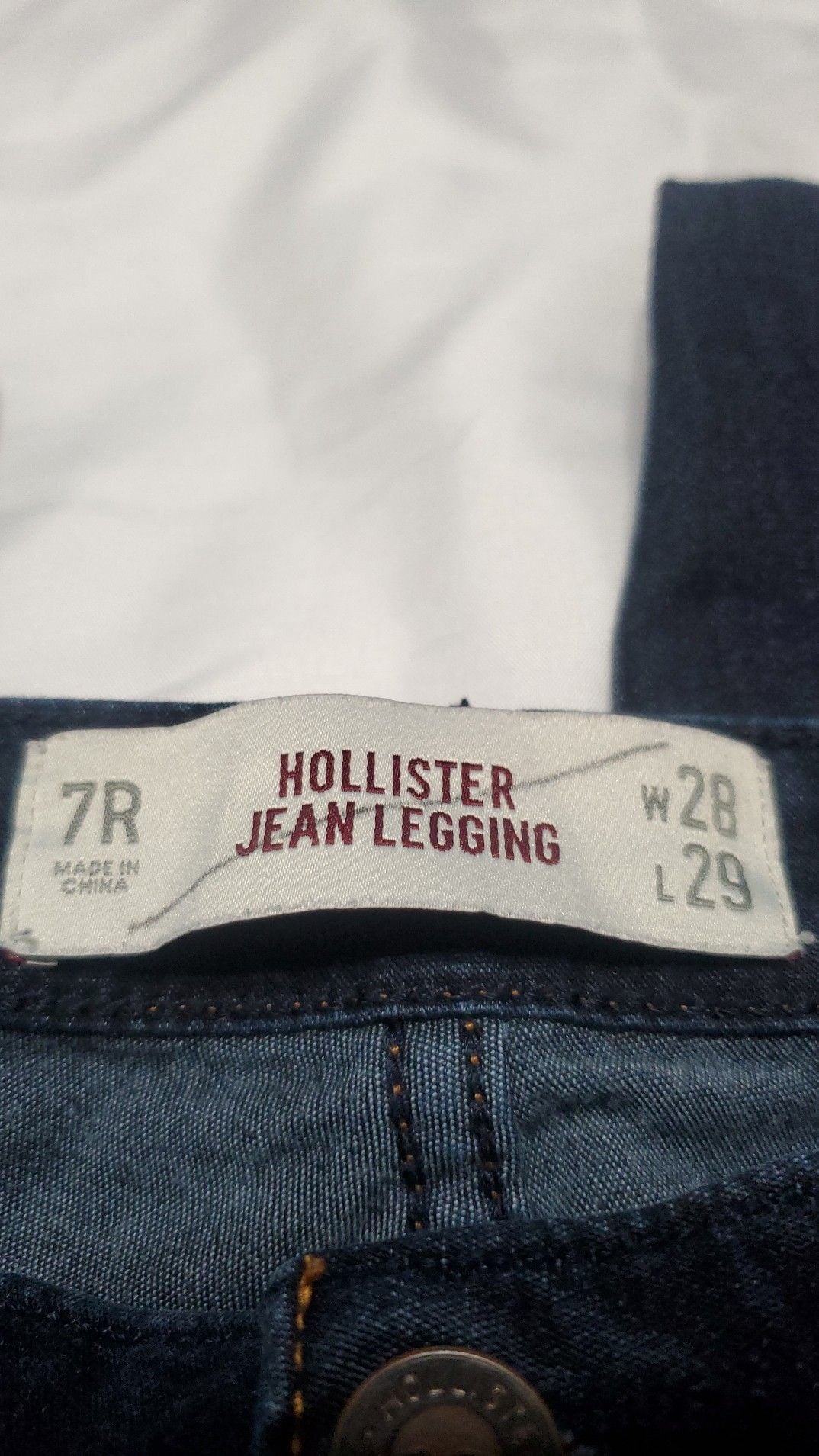 Hollister Jean Legging Dark Wash Skinny Jeans Size 7R W28 L29 3