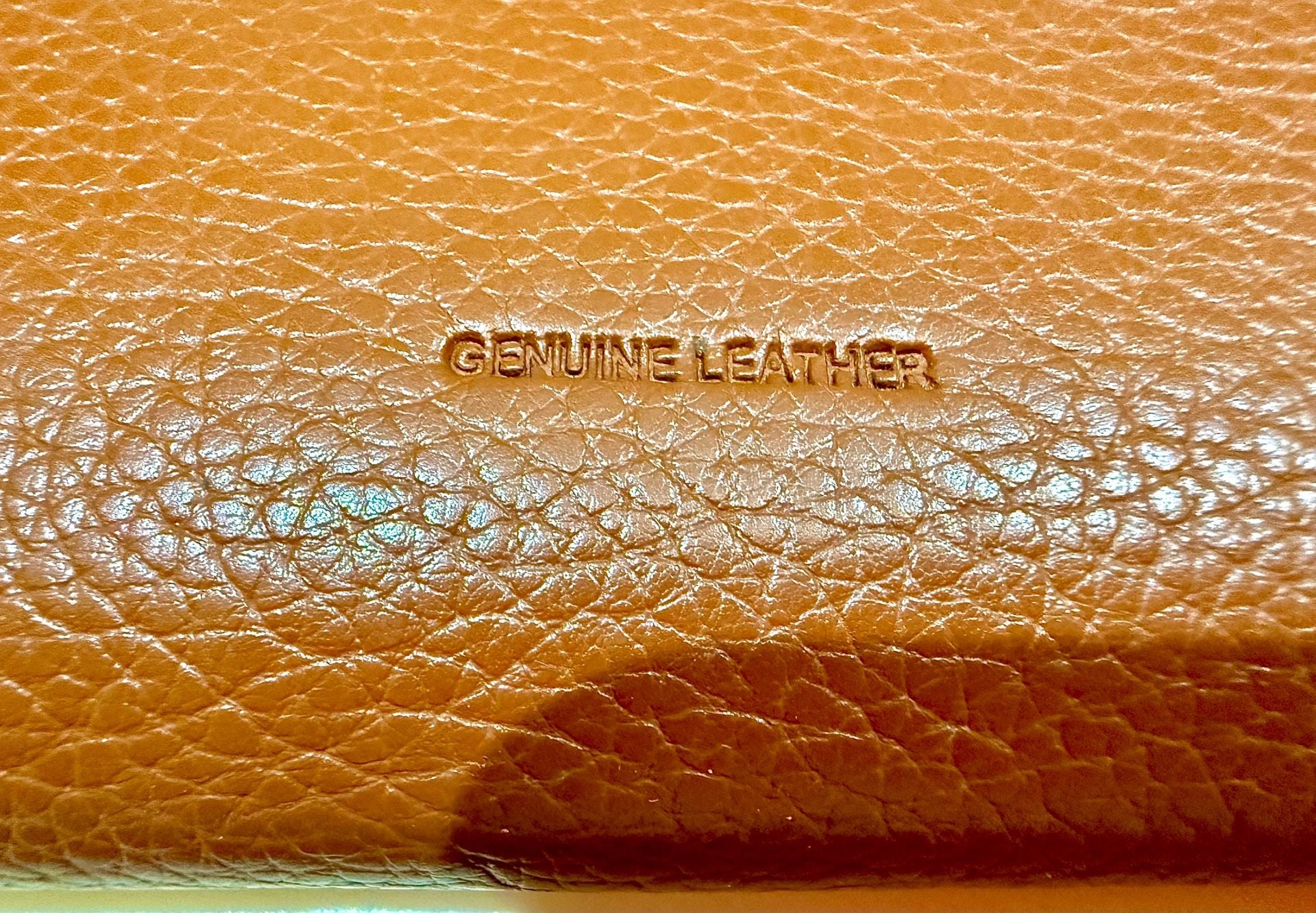 Kenneth Cole Reaction Brown Pebble Genuine Leather Zip Around Continental Wallet 3