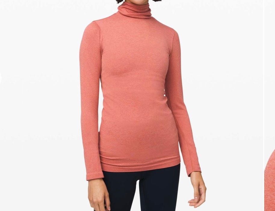 Lululemon Rest Less Pullover Ribbed Turtleneck Size 6 2