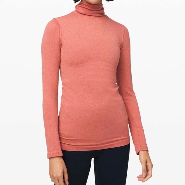 Lululemon Rest Less Pullover Ribbed Turtleneck Size 6