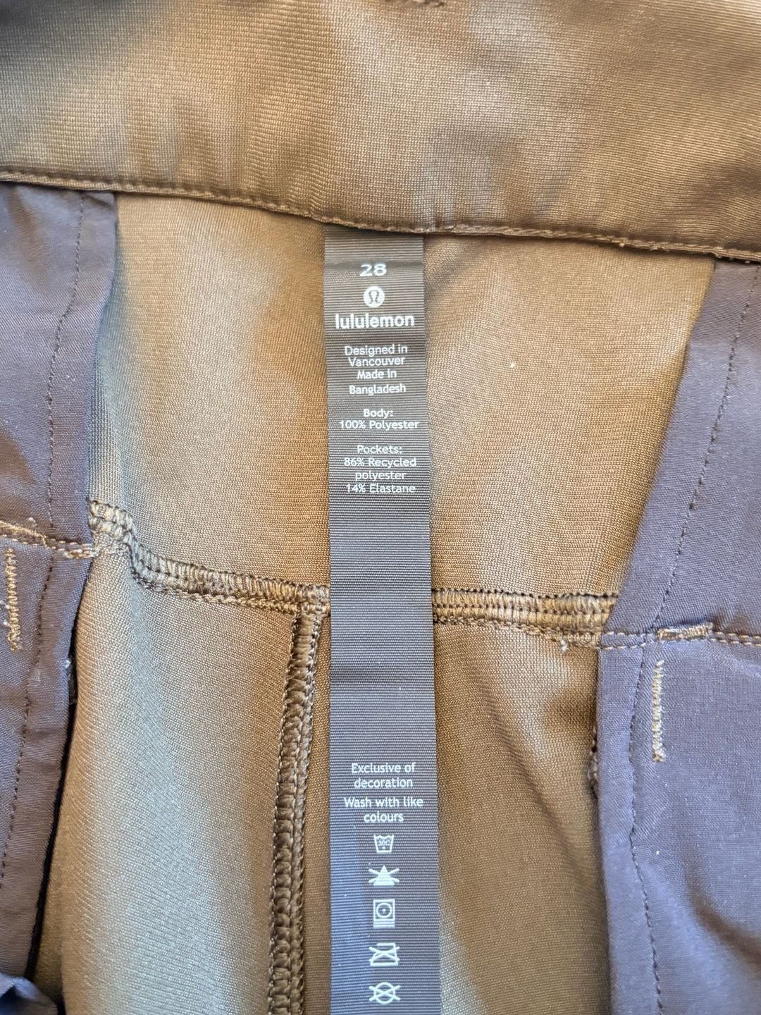 NWOT Lululemon Commission Cargo Shorts Size 28 Dark Olive 6