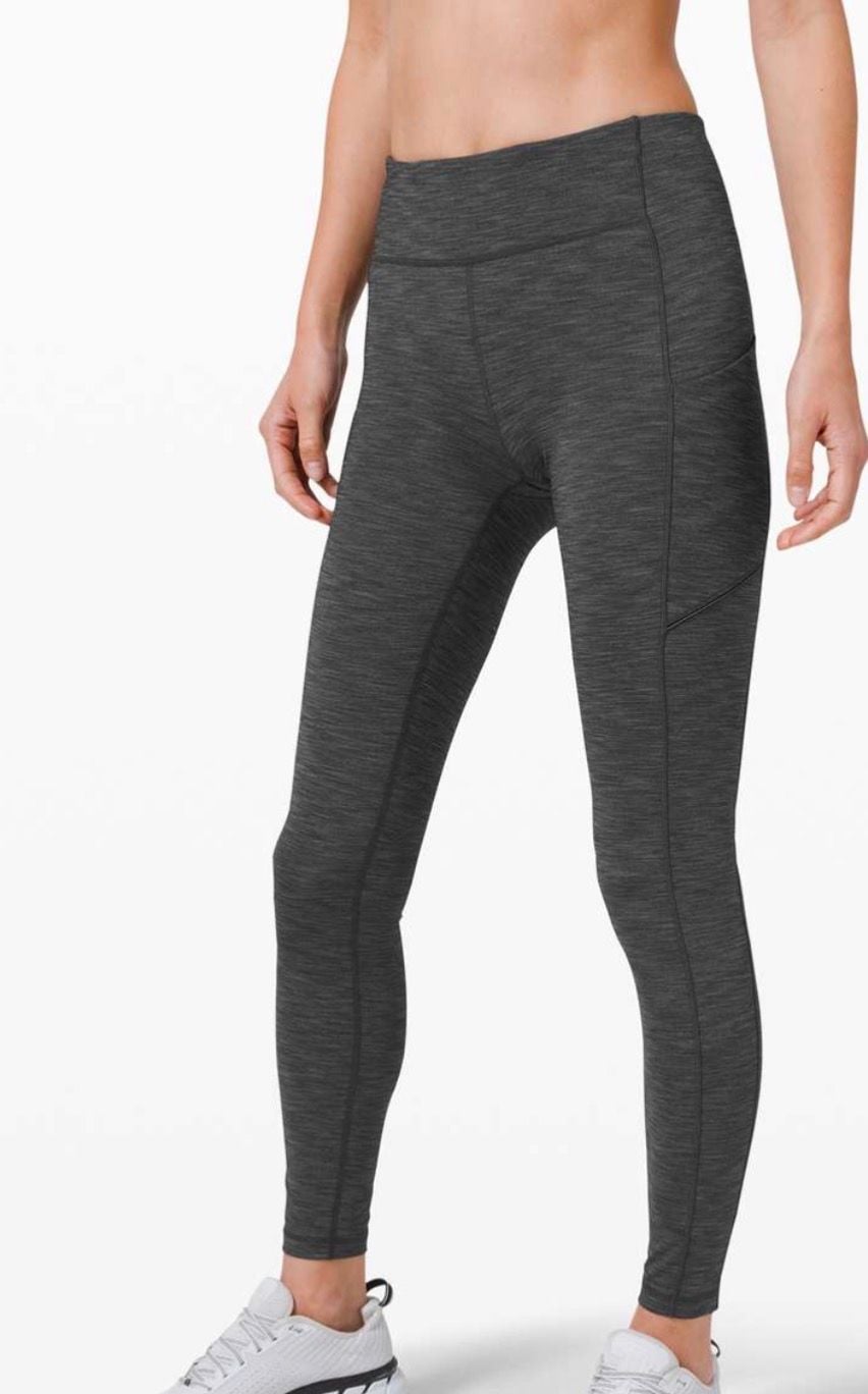 Lululemon Speed Up Tight 28" Heathered Black Size 4 1