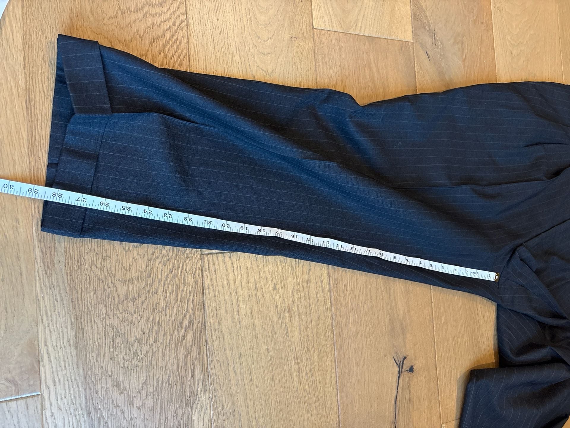 Lou Myles Men's Grey Pinstripe 100% Wool 2-Piece Suit Made in Canada 19