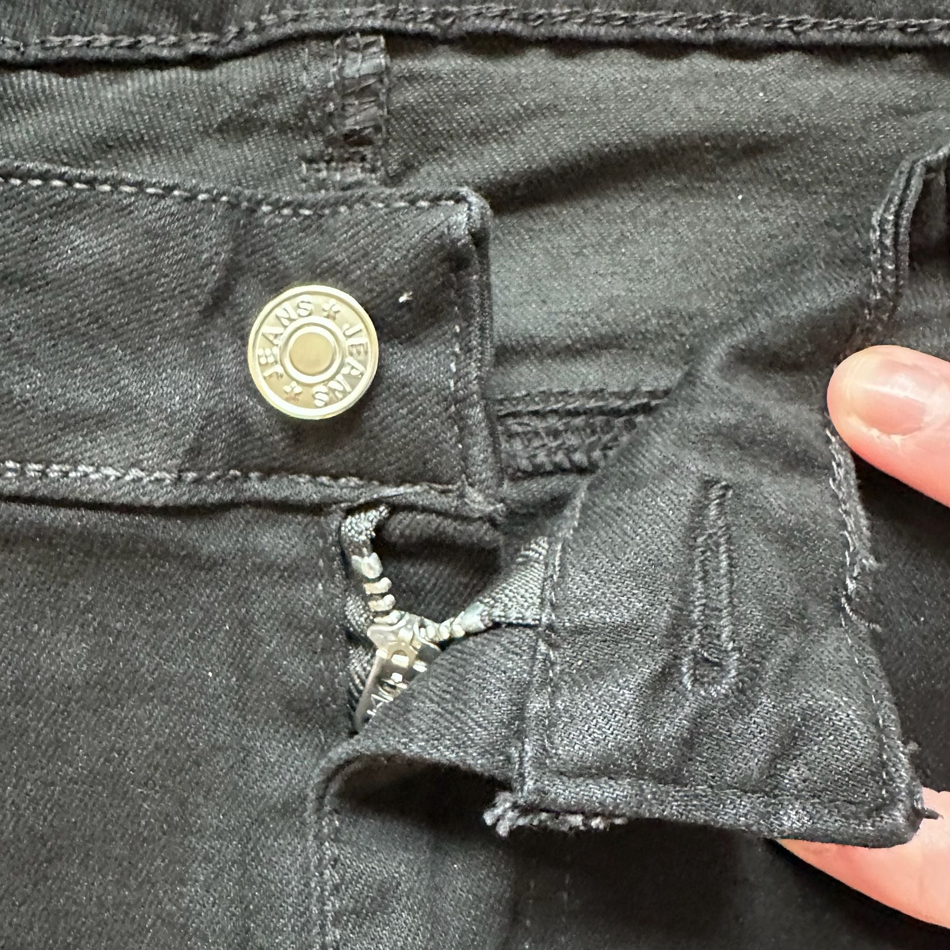 Purple Brand P001 Dropped Fit Slim Leg Black Jeans Size 3XL 6