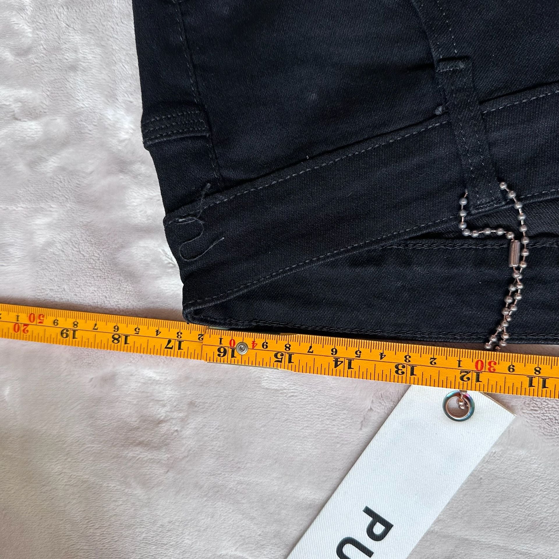 Purple Brand P001 Dropped Fit Slim Leg Black Jeans Size 3XL 9