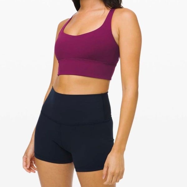 Sage Collective FlexyFlex Strappy Yoga Bra in Plum, Size XXS/XS
