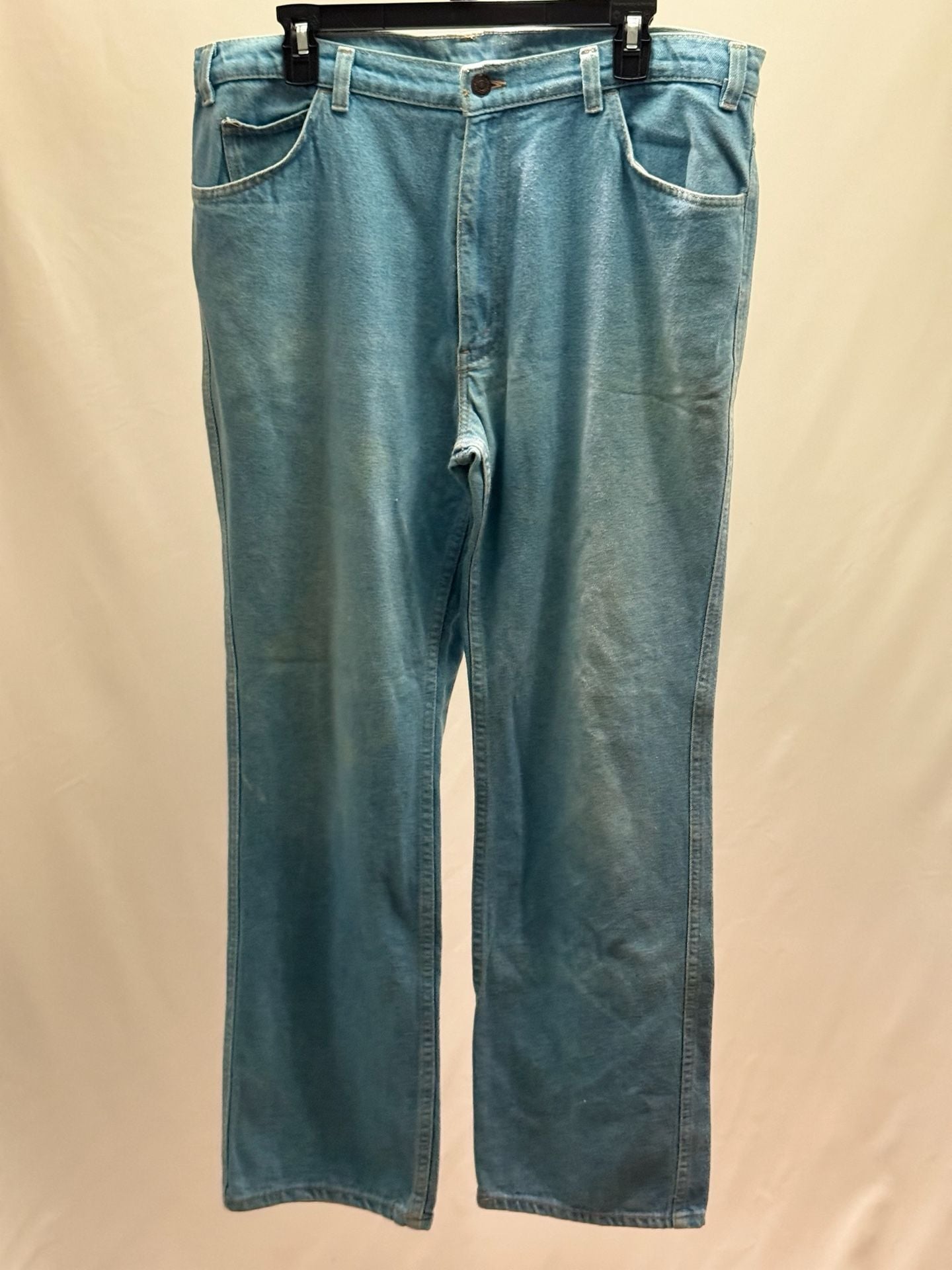 Vintage Levi's White Tab Light Wash Straight Leg Jeans W38 L32 2