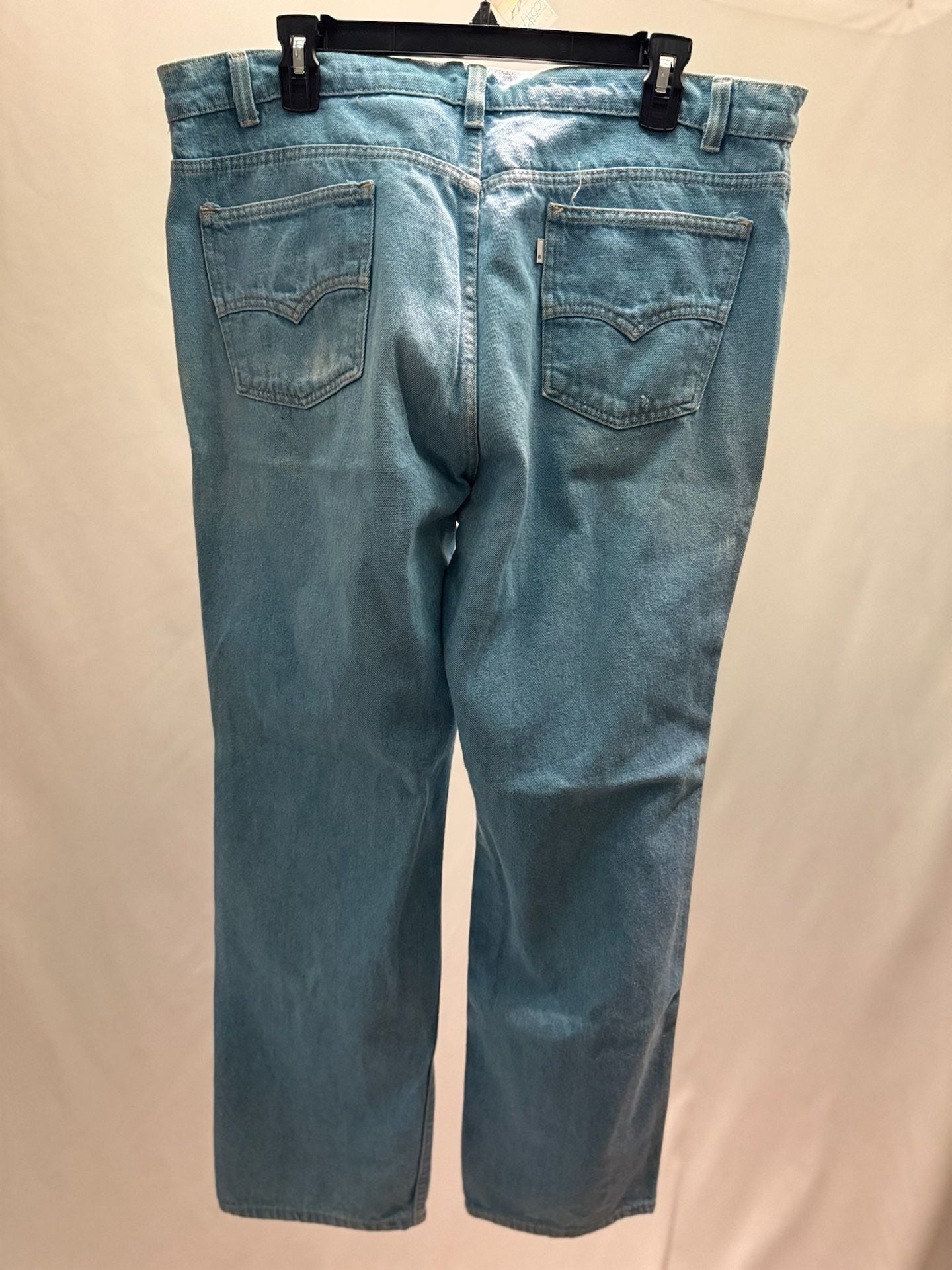Vintage Levi's White Tab Light Wash Straight Leg Jeans W38 L32 3
