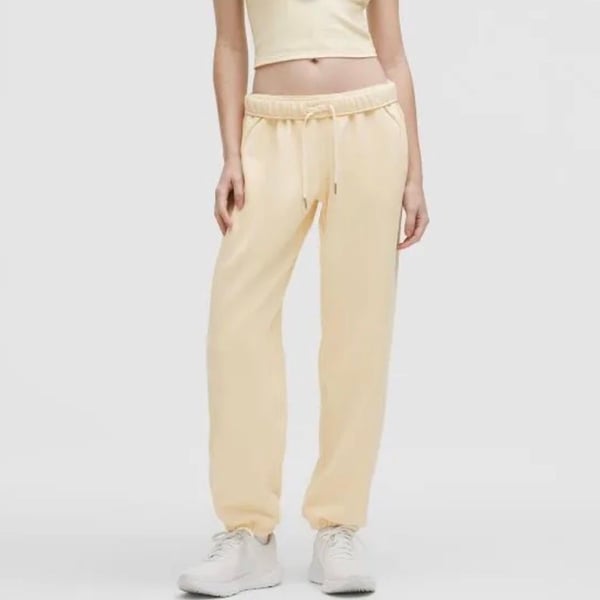 Lululemon Scuba Mid-Rise Oversized Jogger Size M Lemon Sorbet