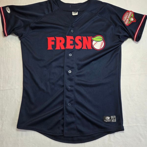 Player Issued OT Sports Fresno Grizzlies Farm Grown Authentic Baseball Jersey Size 44 #15