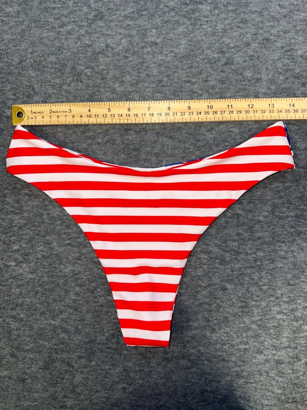 SHEIN American Flag Stars and Stripes Bikini Set Size M 6