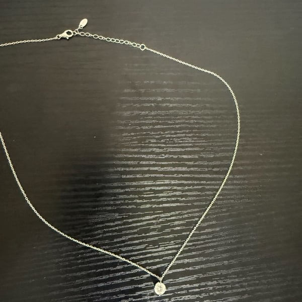 Oval Solitaire Moissanite Pendant