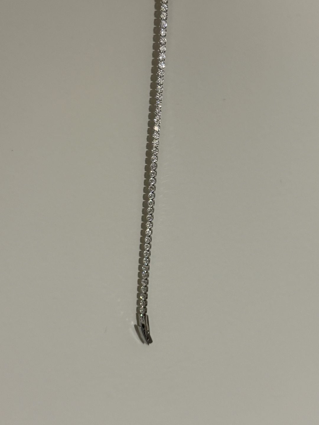 Clara VVS1 Moissanite Round Cut Tennis Bracelet – , 2