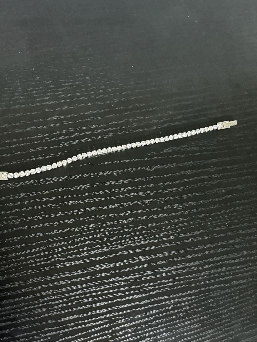 Clara VVS1 Moissanite Round Cut Tennis Bracelet – , 3