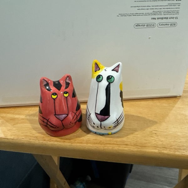 Colorful Artistic Catzilla Vintage Salt &