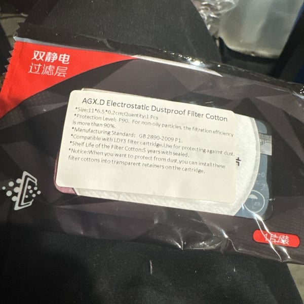 Strong ST-LDY3 Respirator Filter Cartridges and AGX.D Electrostatic Dustproof Filter Cotton Set