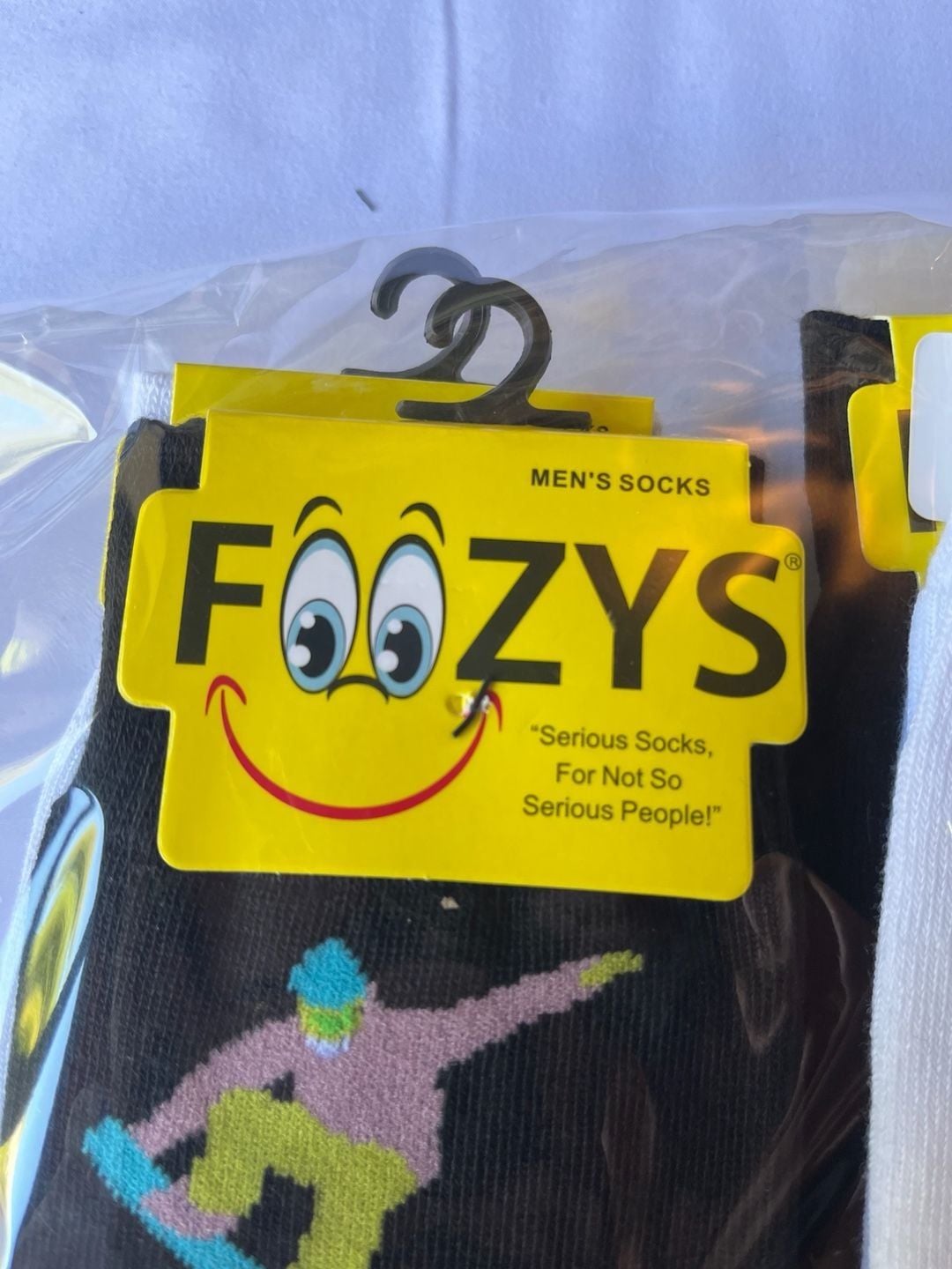 Foozys Men's Snowboarder Graphic Crew Socks 2-Pair Pack 6
