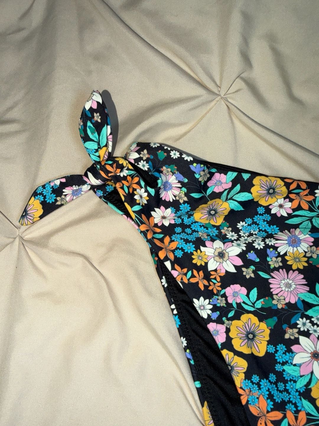 O'Neill Marga Floral Side Tie Bikini Bottoms Size Large 5