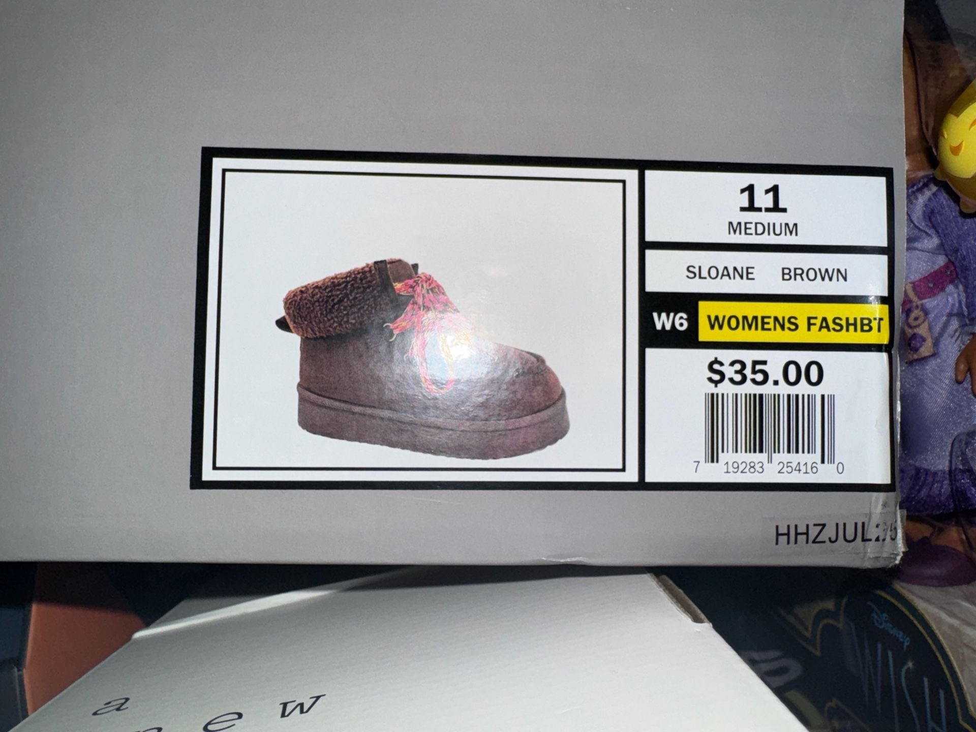 Falls Creek Sloane Brown Faux Fur Lined Platform Ankle Boots Size 11 4